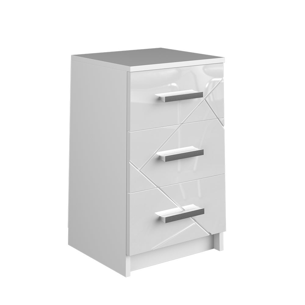 Vicco Stolik nocny Irma, Biały, 35.5 x 66 cm