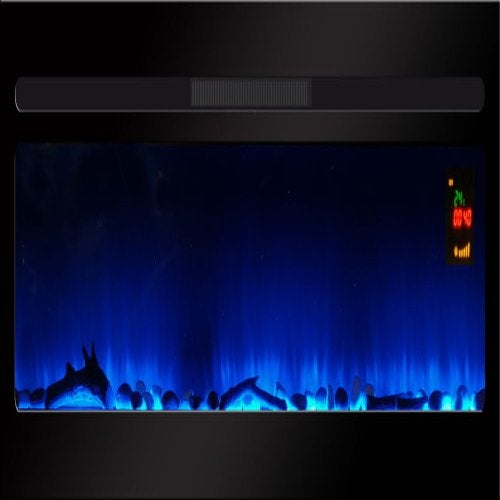 Chimenea electrica de 122 cm. de pared o encastrable ELYSEE-XXL - 2