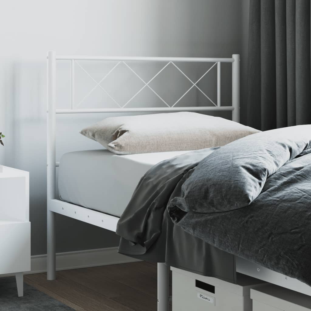 Maison Exclusive - Tête de lit métal blanc 100 cm | Leroy Merlin