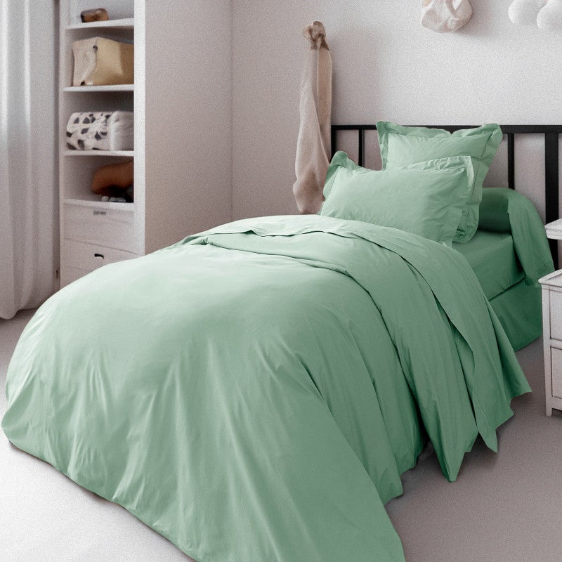 Taie de traversin percale de coton peigné Julian Coton Pur | Leroy Merlin