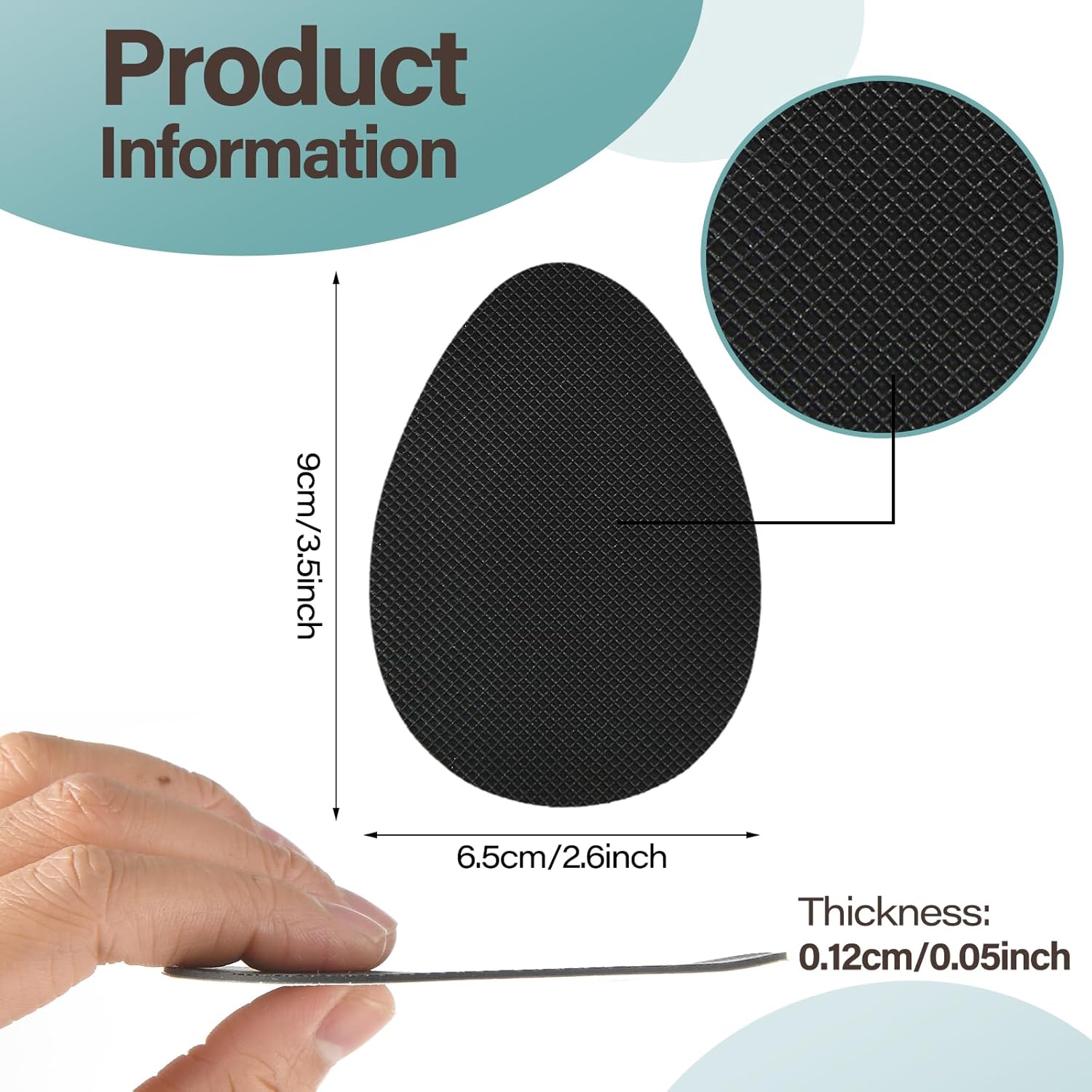 Lot de 4 paires de coussinets antidérapants en silicone pour chaussures de femme et homme (beige, noir) - 2