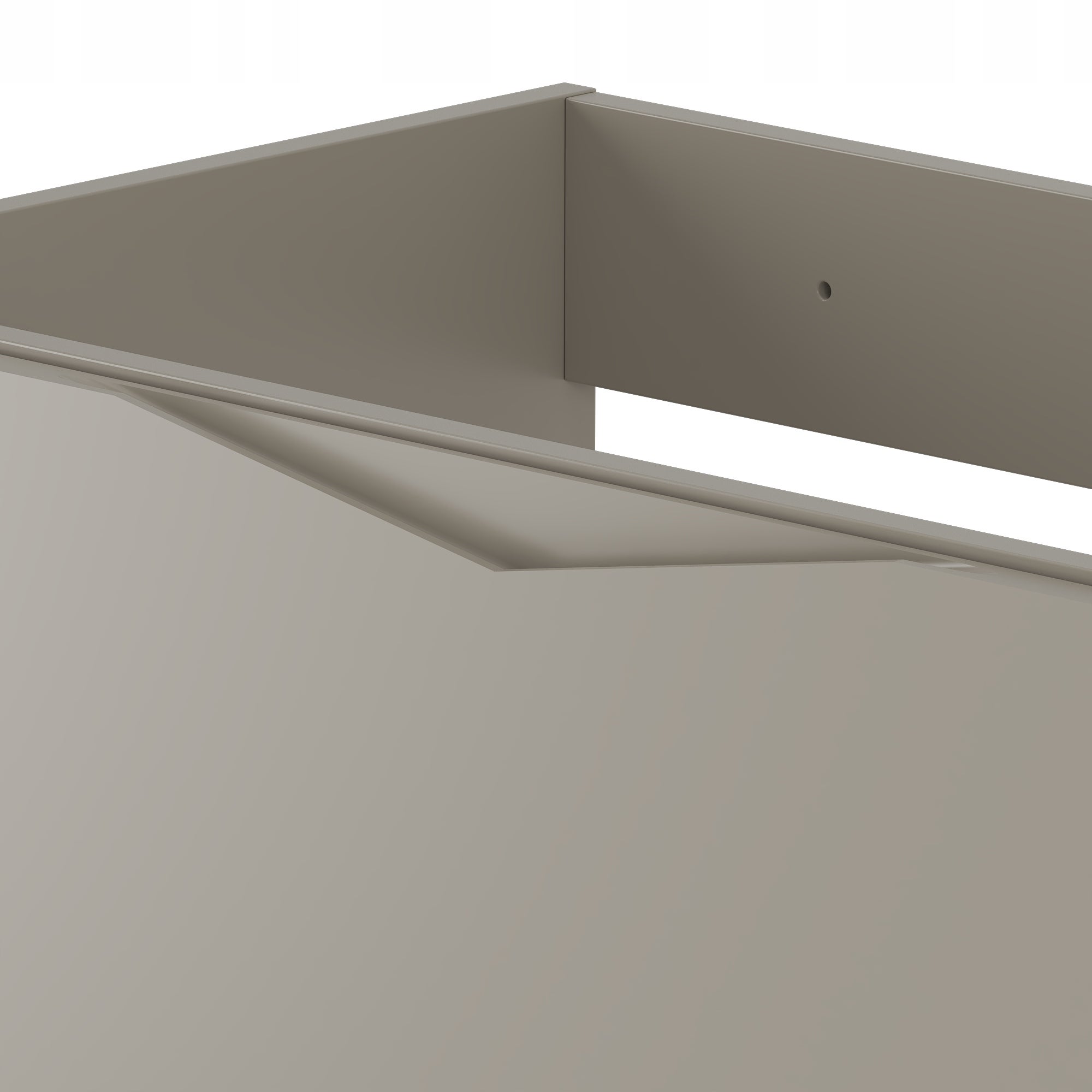 Szafka łazienkowa DELICA 60 cm kaszmir wisząca 2 szuflady frezowane MDF mat - 6