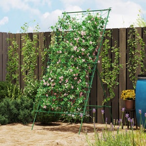 Scrog - Rete per piante rampicanti, 2 pezzi, 120 x 60 cm, con 4 ganci