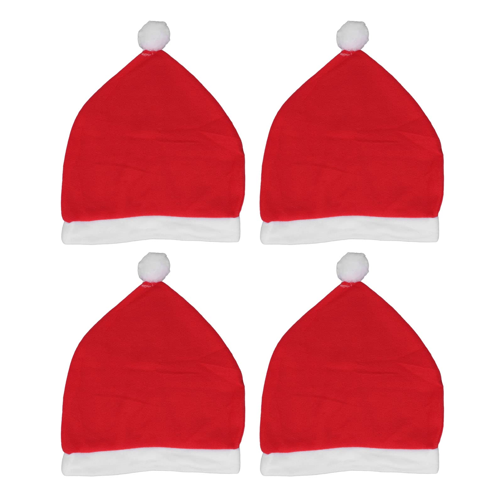 4 pezzi copri poggiatesta per auto con cappello da Babbo Natale, carini