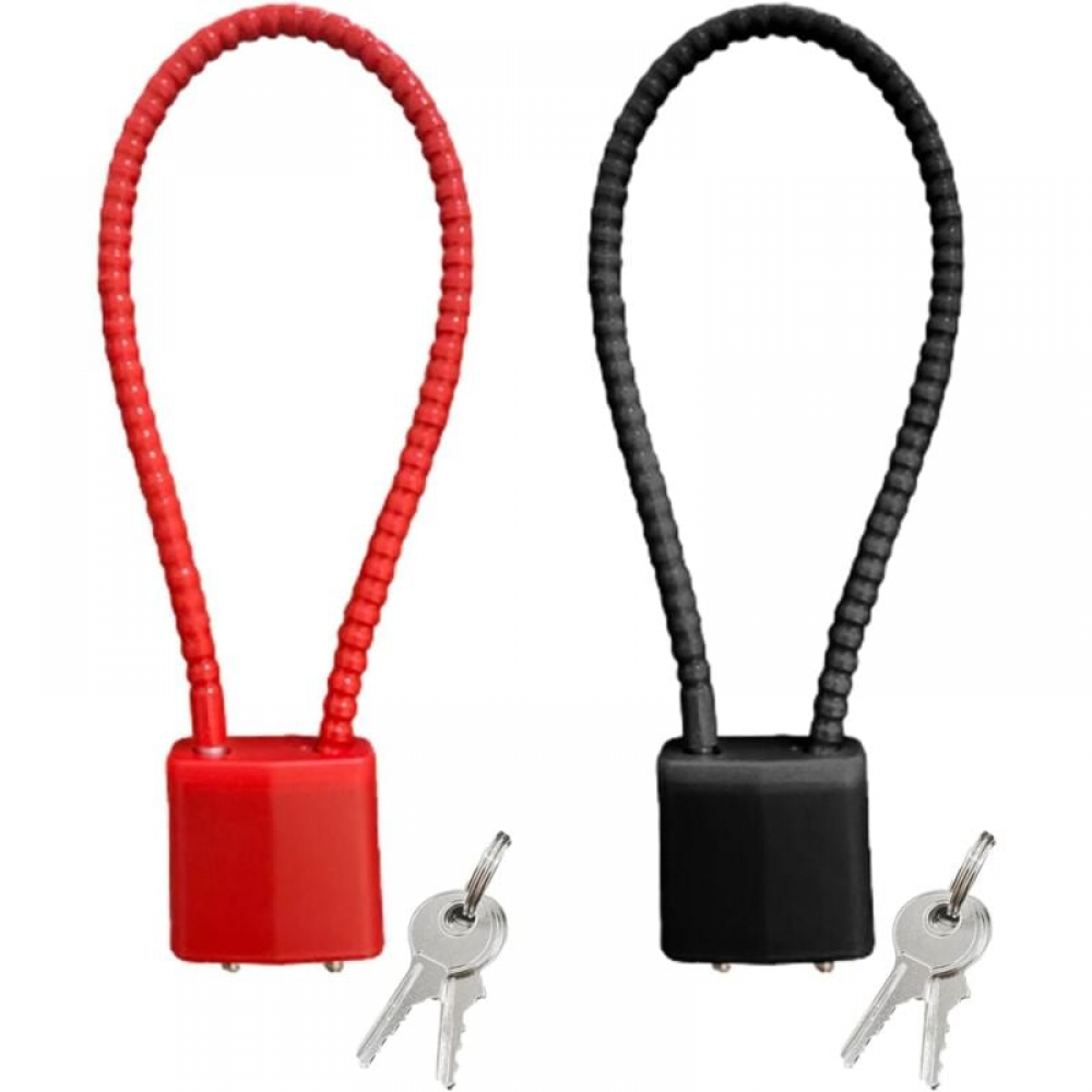 Set Di 2 Lucchetti Con Chiave In Ottone 38mm - 6 Chiavi, Resistente Per Esterno