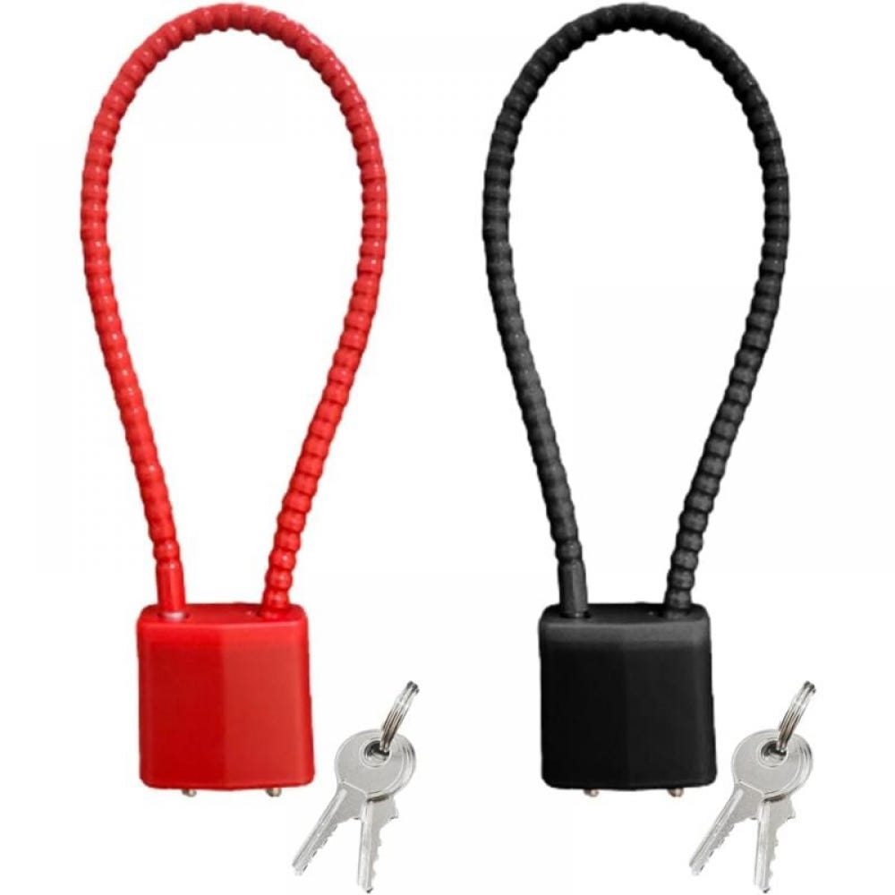 Set Di 2 Lucchetti Con Chiave In Ottone 38mm - 6 Chiavi, Resistente Per Esterno