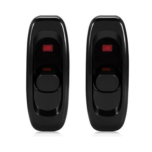 Lot 6 Interrupteurs à Pied Pour Lampe - Bouton Poussoir Auto-Bloquant Noir Pour Lampadaires Et Appareils