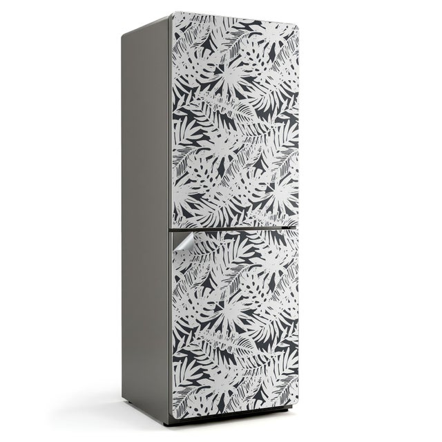 Autocollant pour réfrigérateur, papier autocollant | Wallfluent | 70x190 | Motif de plantes tropicales