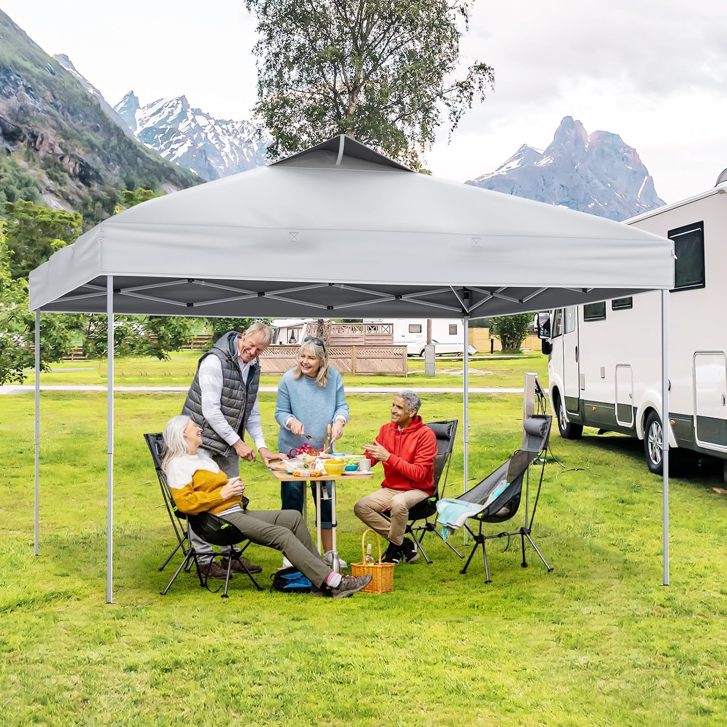camping tent for 4 Grand Mesa 4P Z 10 | SVOBODA Farbe:Grey Green #Tents Instant Setup for Camping