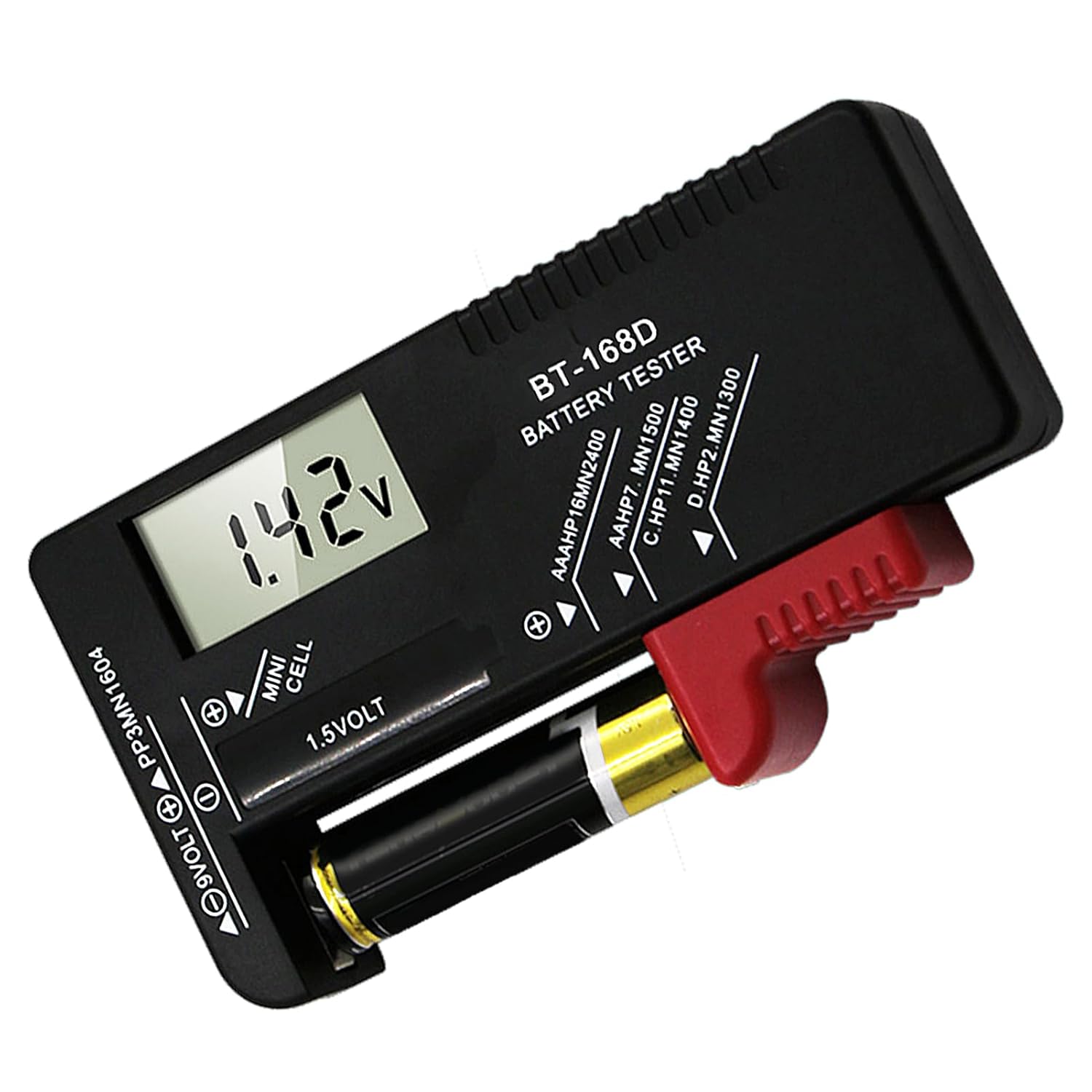Testeur de Piles numérique pour AA, AAA, C, D, PP3, 9V, 1.5V, Piles — free download
