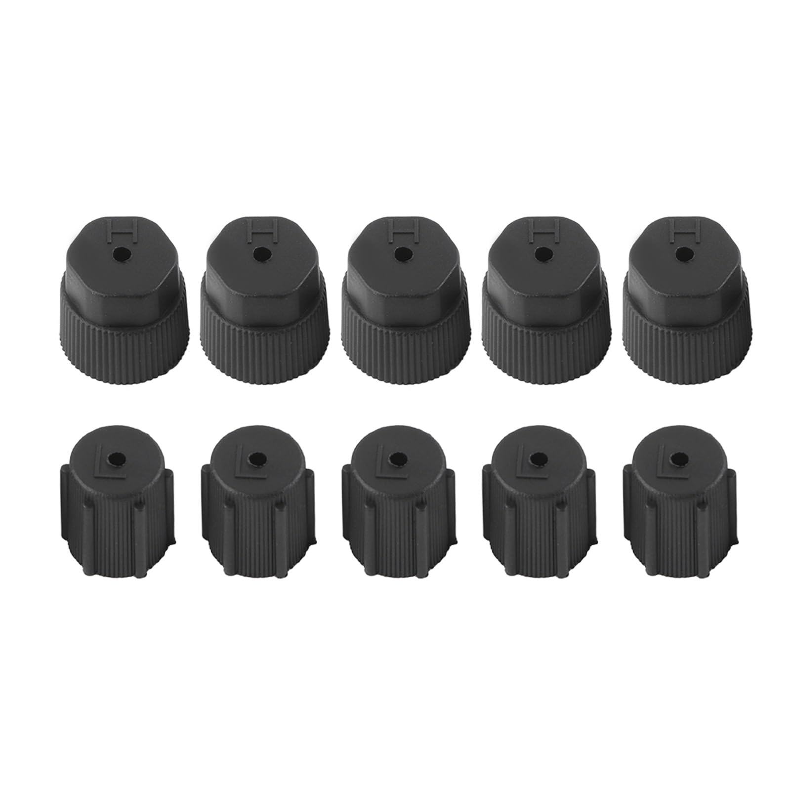 Lot de 10 bouchons universels pour réparation de climatisation, couvercle de port de charge de réfrigérant, accessoire - 7