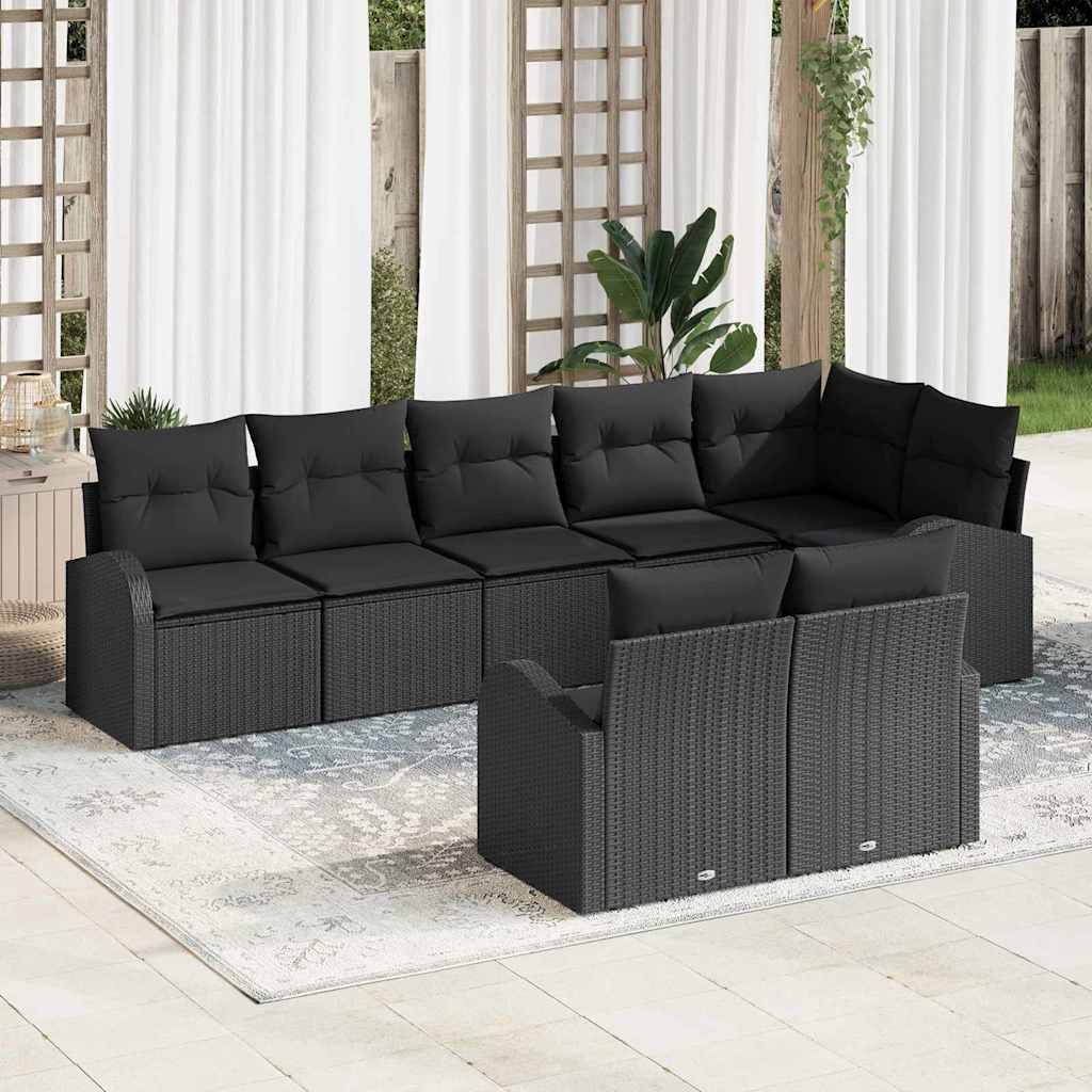 Zestaw Sof na Ogród 8 pcs polirattan vidaXL