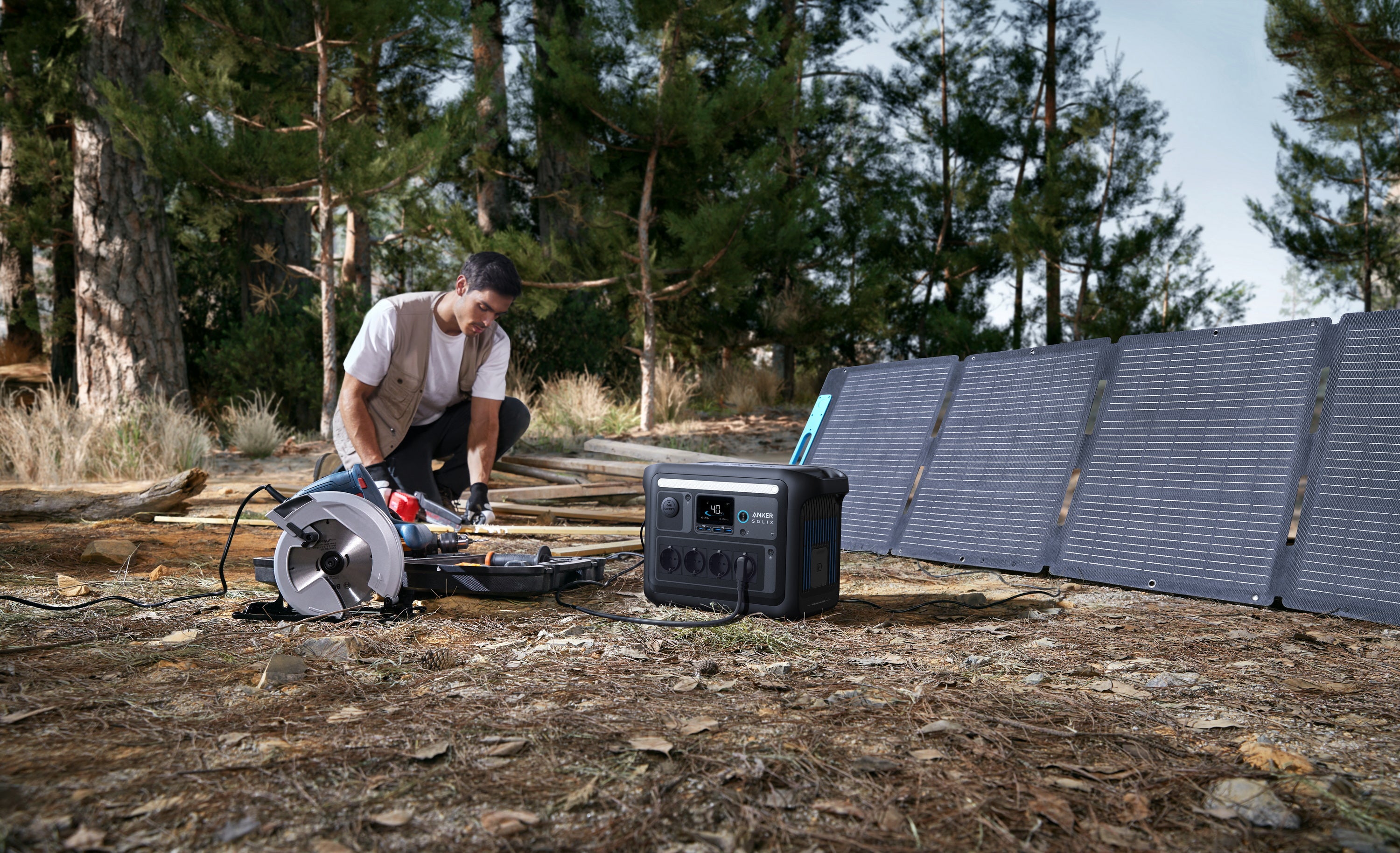 Kit Anker SOLIX C1000X avec Panneau Solaire 200W - Générateur solaire 4x1800W - 9