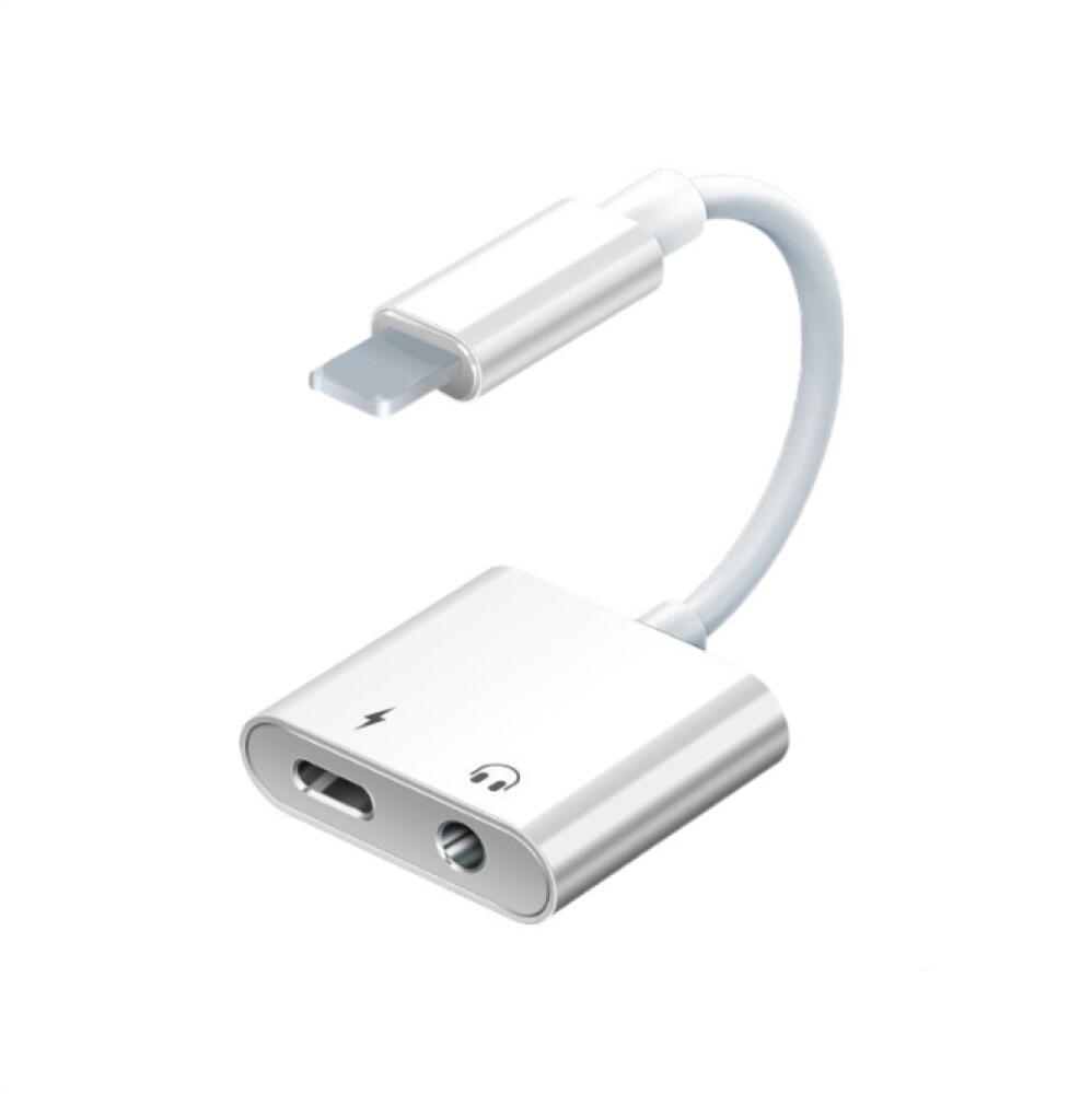 Adattatore e Ricarica per Cuffie USB C, 2 in 1 Jack da 3,5 mm Grigio 2-in-1