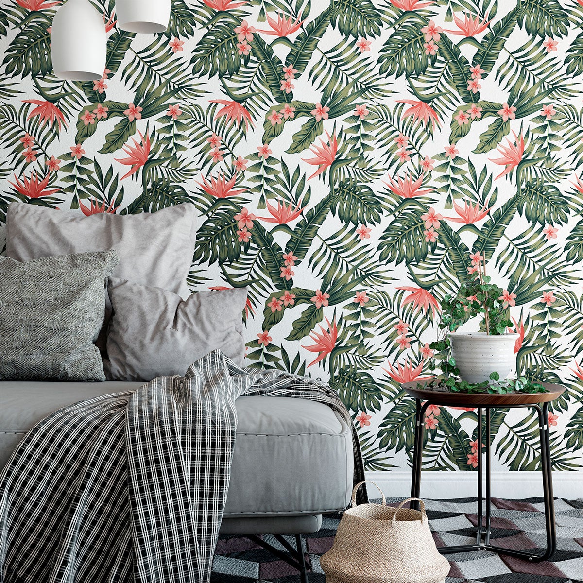 Adesivo carta da parati tropicale Teresina - Sticker adesivo - adesivi murali - 60x60cm - 3