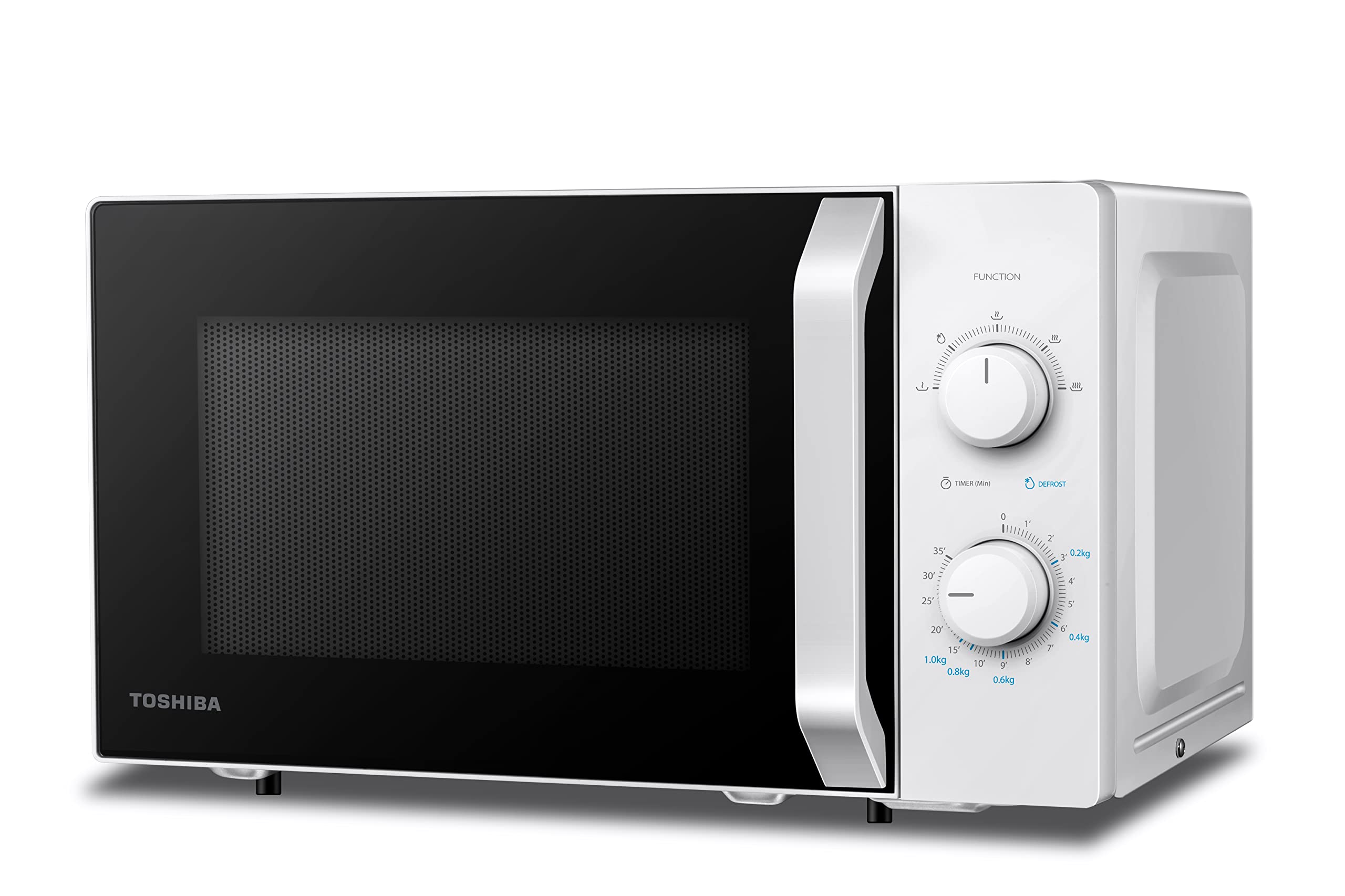 Forno A Microonde Toshiba MW2-MM20P(BK) - 20 Litri, 800 W, 5 Livelli Di Potenza, Funzione Scongelamento, Luce LED Interna, Colore Nero