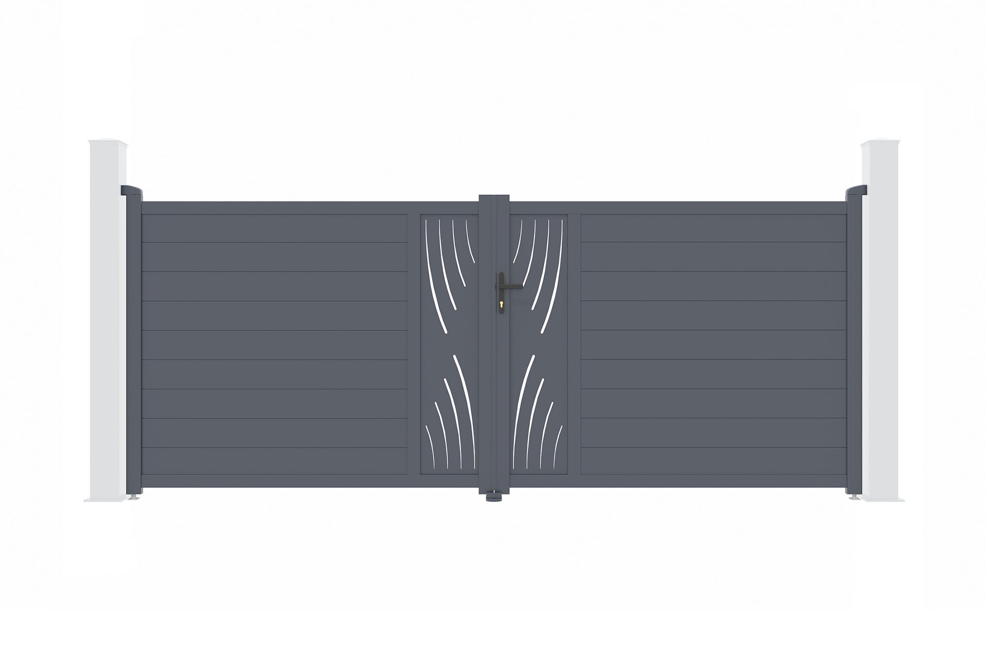 Portail battant motorisé 4m VELETA H.160cm + Motorisation BUNKER B500 - 4