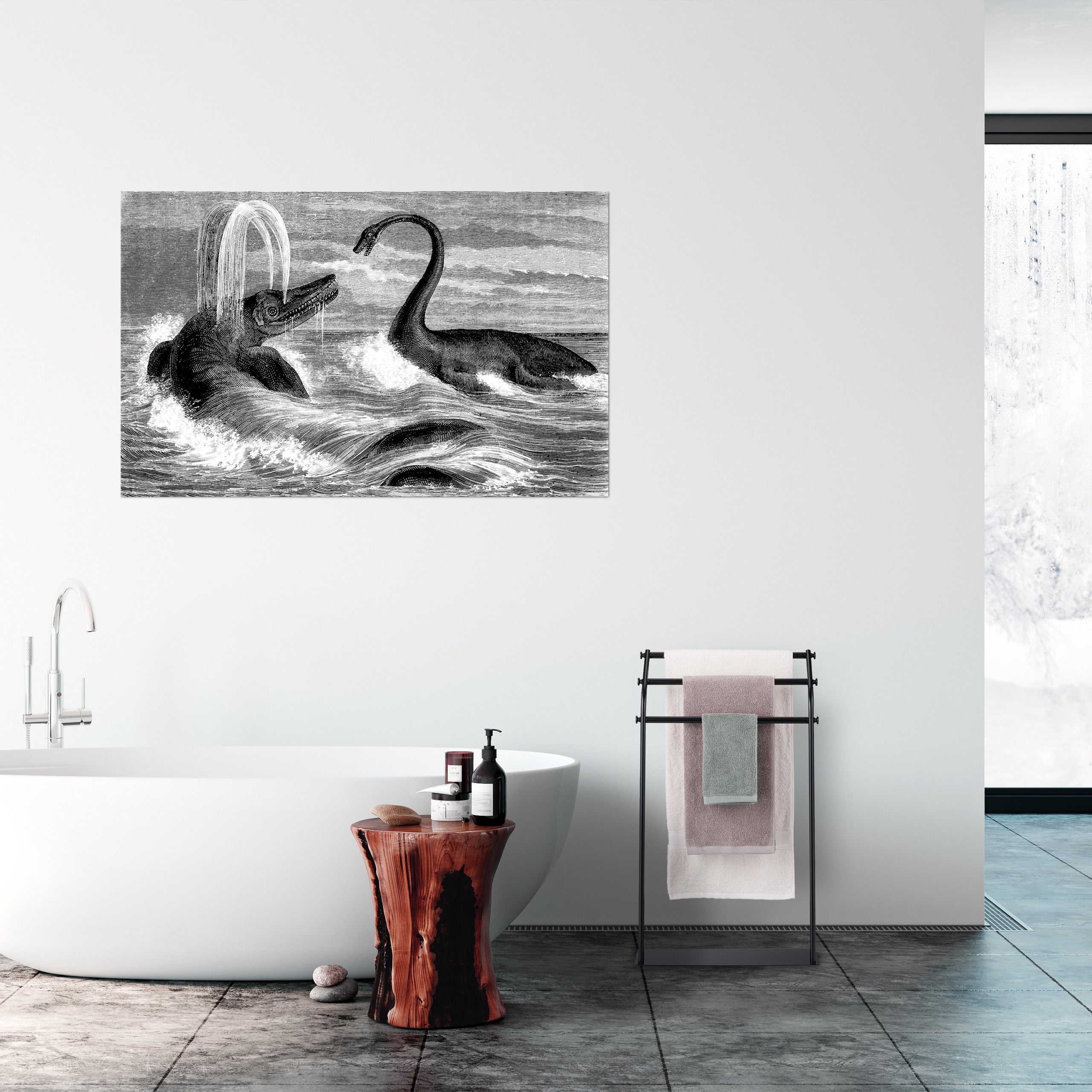 Porta Asciugamani Da Terra Relaxdays, 3 Bracci, Acciaio Nero - Per Bagno E Casa