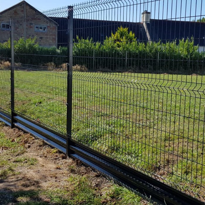 Panneau Rigide Grillage Clôture H1.73m x L2.50m Gris | Leroy Merlin