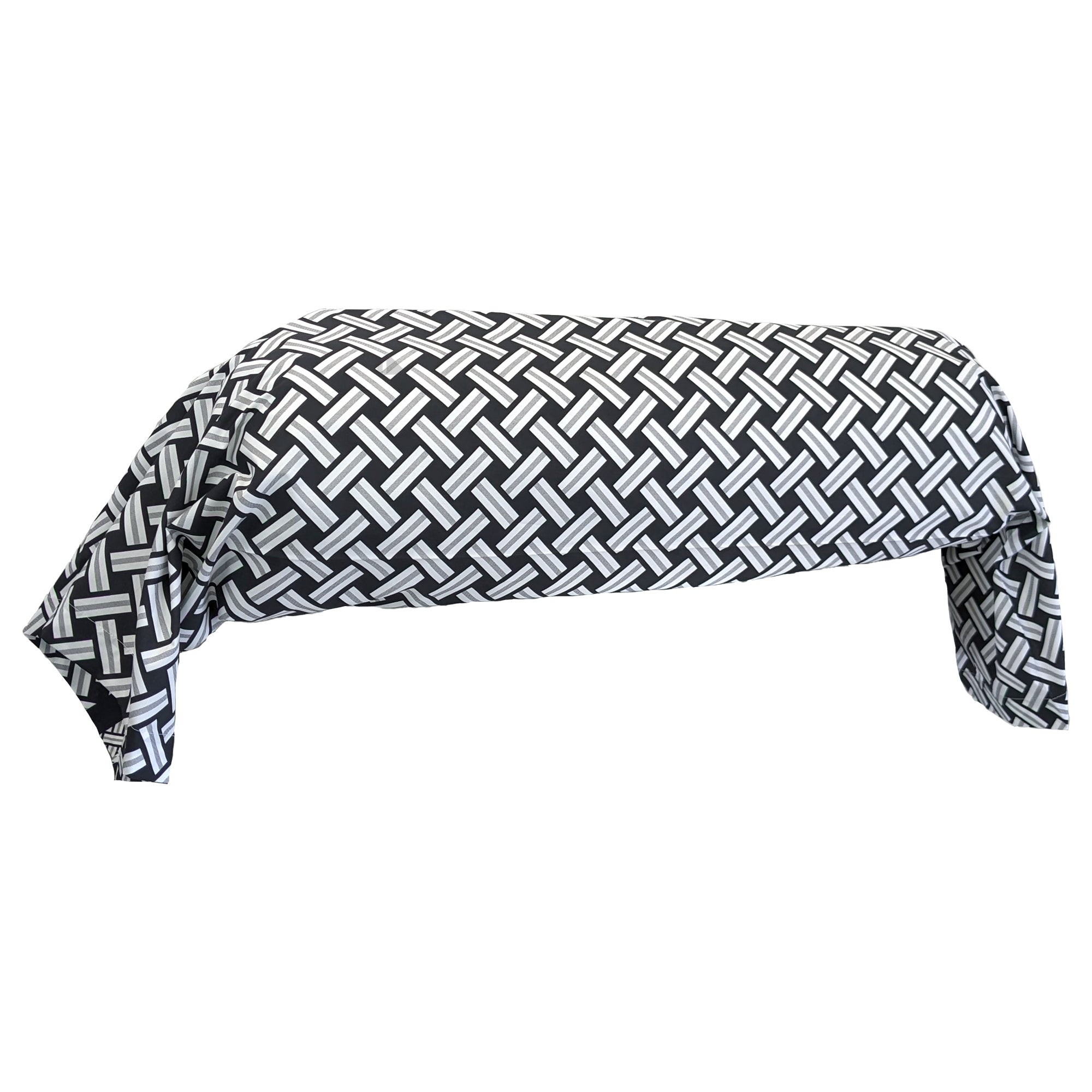 Taie De Traversin Linnea 140x43cm | 100% Coton Alto | Gris Manhattan | Easycare | Fabriqué En France