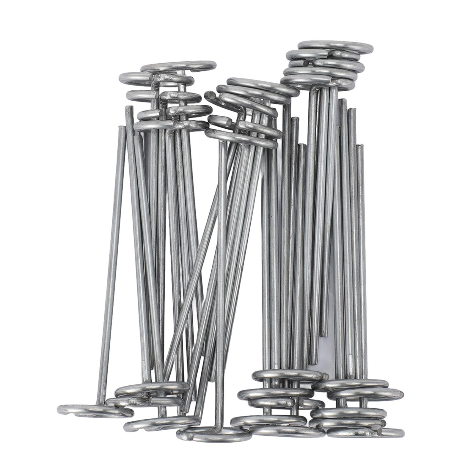 Lot De 9 Tiges De Tente En Fibre De Verre – Diamètre 12,7 Mm – Longueur 98 Cm Chacune – Manchons Métalliques – Élastique De Liaison – Peut être Raccourci – Poids 1,8 Kg – Pour Tentes Dômes Et Tunnels