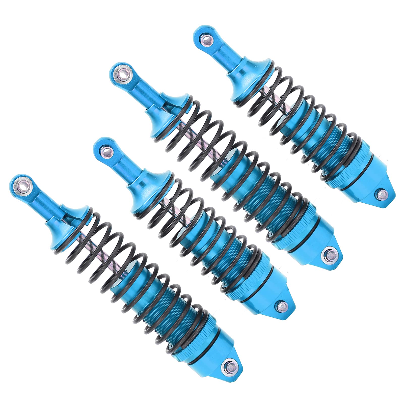 Set ammortizzatori anteriori posteriori per Traxxas Slash 4x4/Huanqi 727 Mountain Rat Truck (blu) - 5