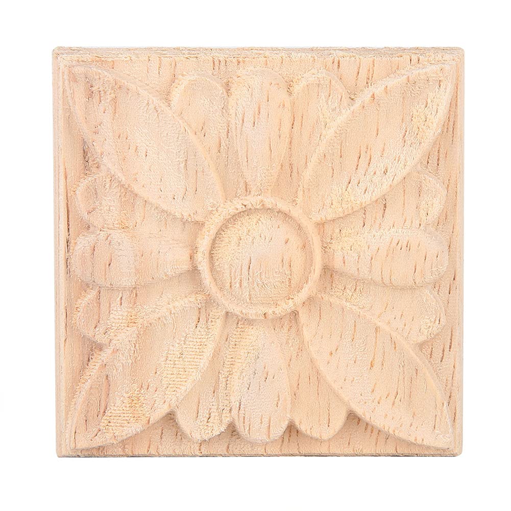 2 Decorazioni In Legno Intagliato A Mano - Appliques Rotonde 20cm In Rovere - Foto 6