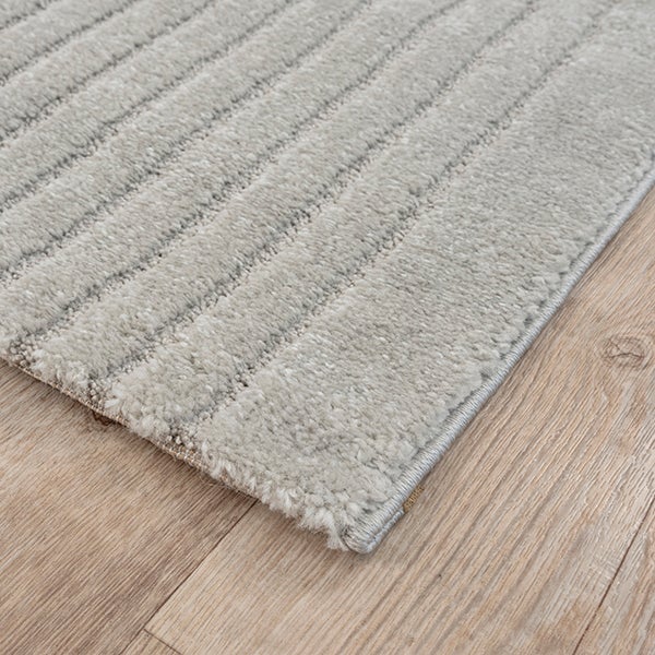 the carpet Elisa tapis de salon moderne, design géométrique, haute densité de velours et agréablement doux, Gris, 140 x 200 cm - 5