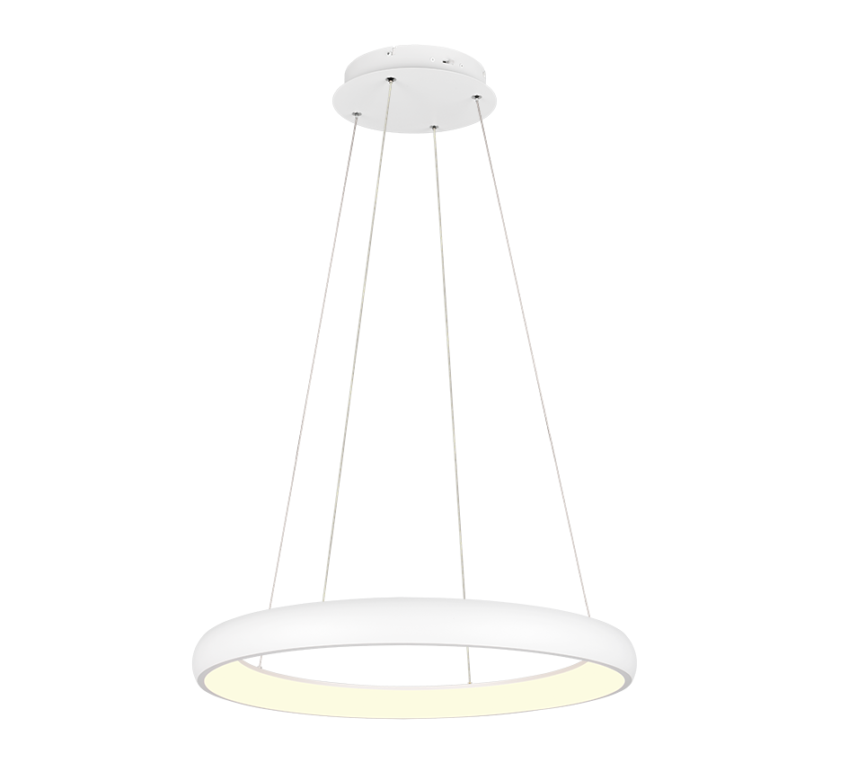Lampa wisząca CARDONA LED 59W Odcienie bieli 6900lm biała wym: 150 x 75 x 75 cm Trio