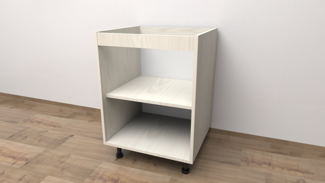 Armario bajo de 60. a 72 cm a 60 cm p 55,5 cm (alecer blanco)