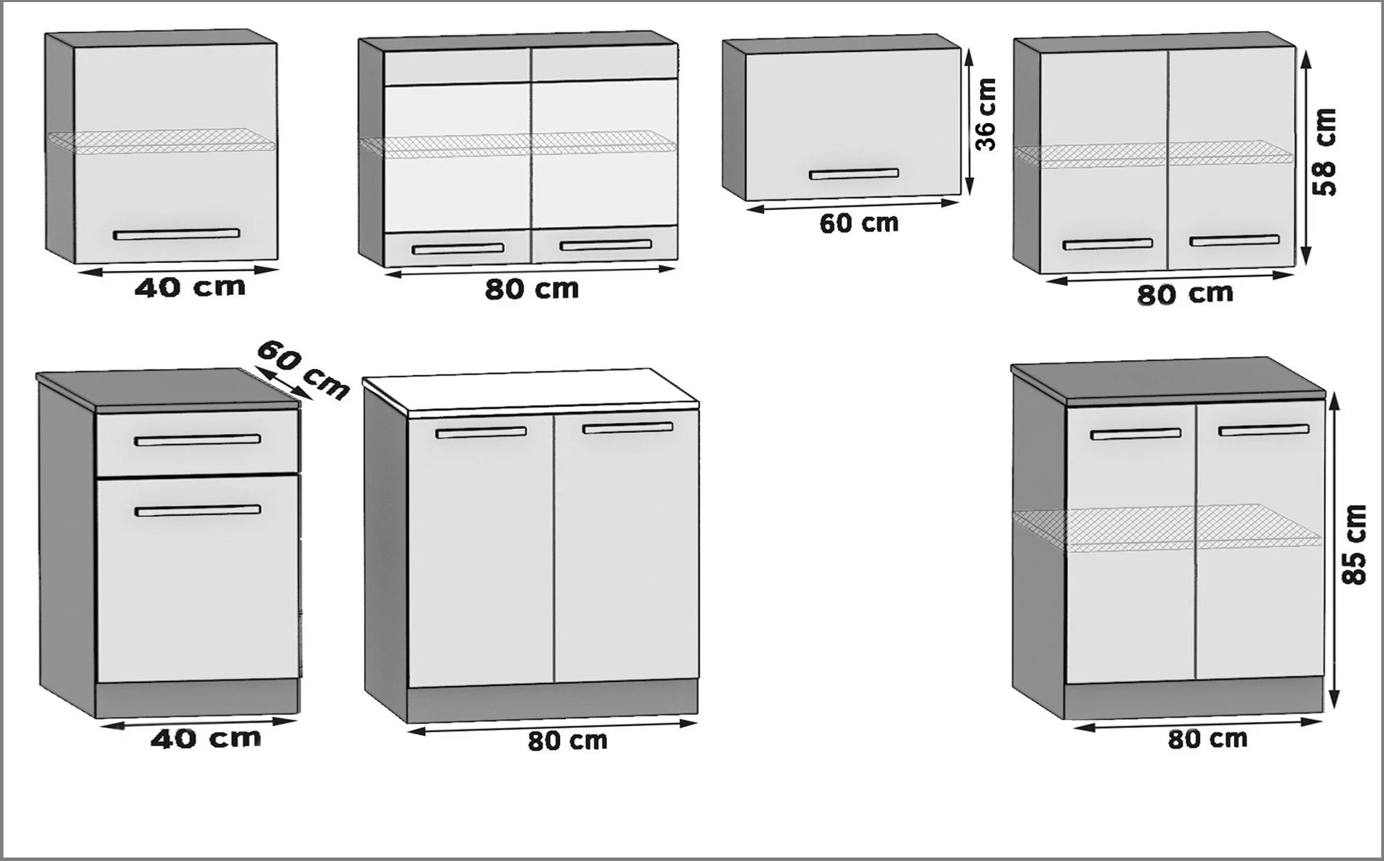 BELINI Cuisine Equipee Complete ITALIA 4 - 260 cm. Cuisine avec Plan de Travail, Blanc Mat - 5
