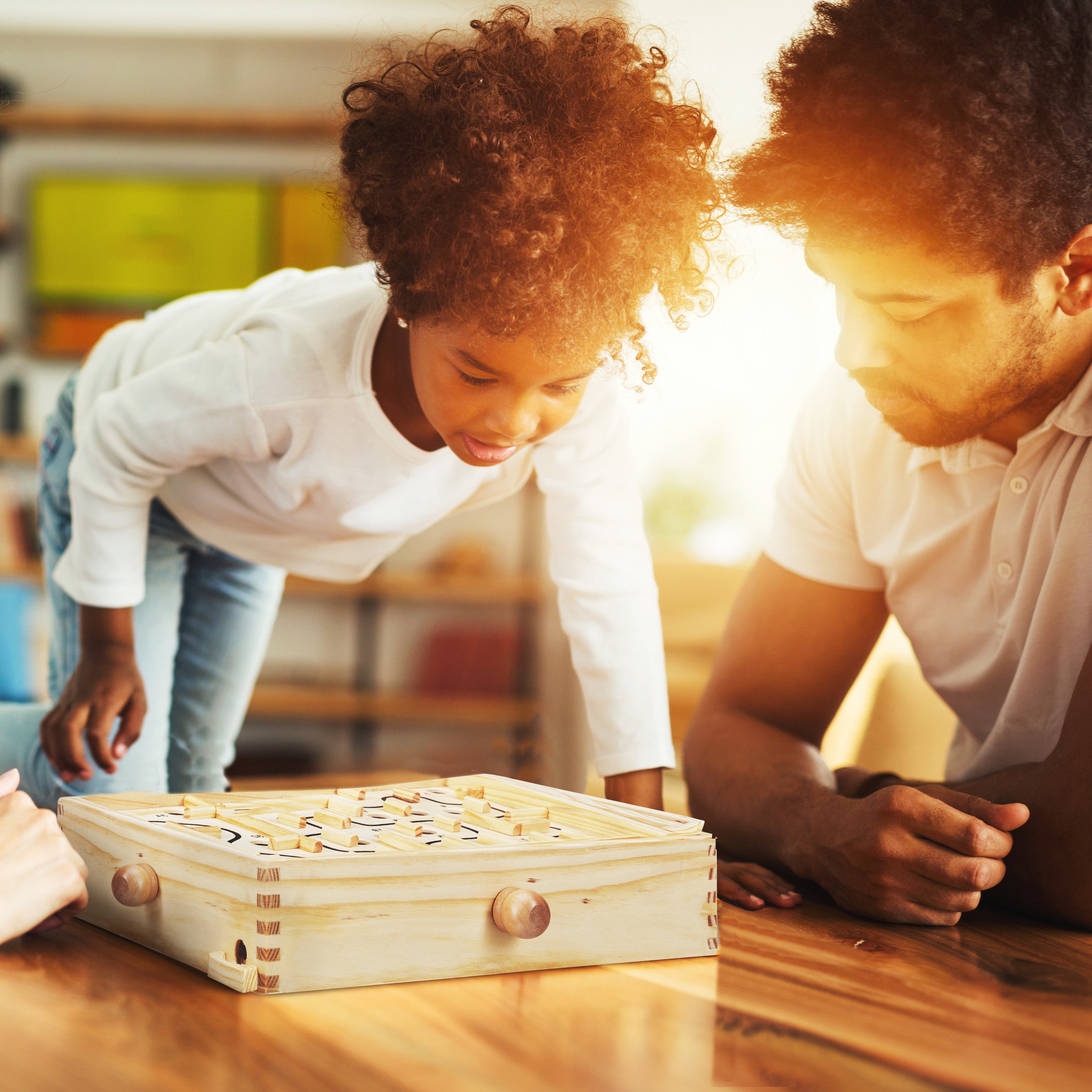 Relaxdays Labirinto, Gioco in Legno con Palline, Giochi di