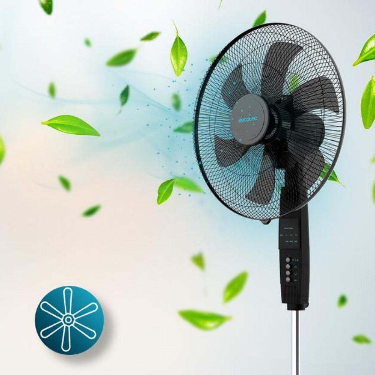 Ventilateur sur Pied Cecotec EnergySilence 610 MaxFlow Control Ø 45 cm 70W Noir - 6