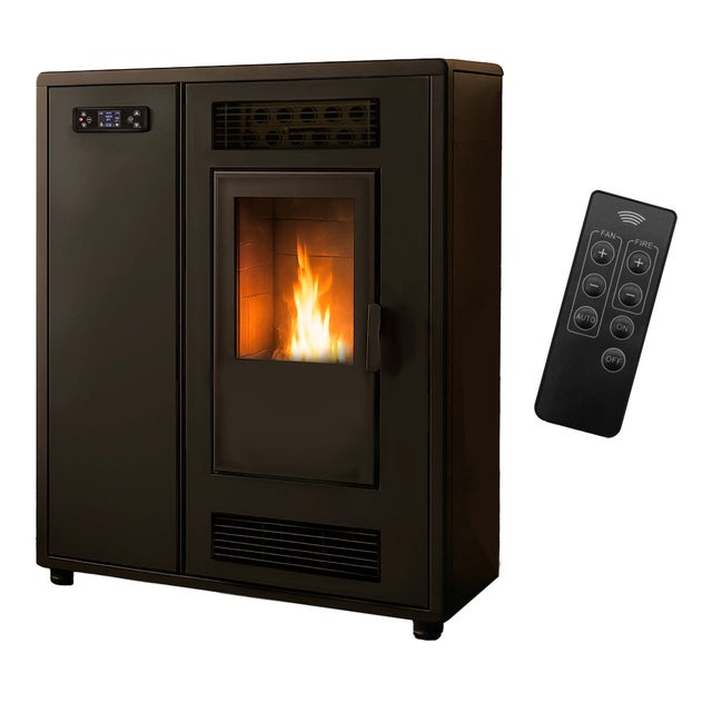 Poêle à granulés Air Slim Astral 12,2 kW Noir Sannover