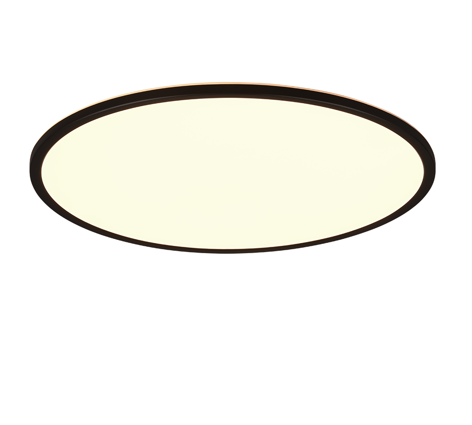 Plafon Scott okrągły czarno-biały LED 30W 3000K-6500K 3600lm z pilotem wym: 3 x 50 cm IP20 tworzywo sztuczne RL