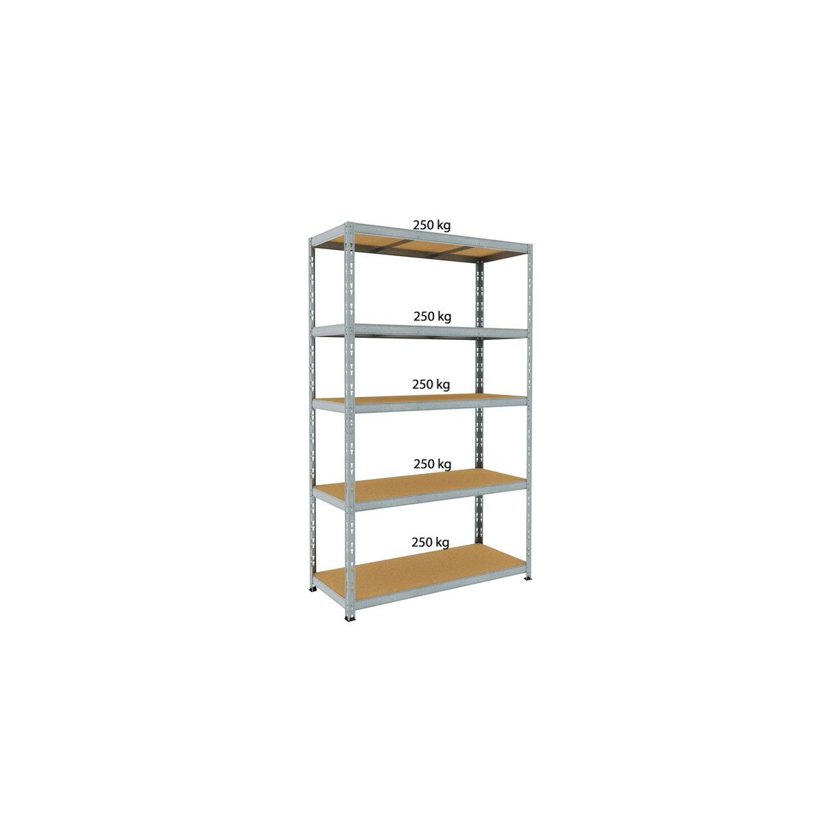Scaffale Metallico A 5 Ripiani Romorgniz - Regolabile, 35x56x152 Cm, Capacità 458 Kg - Per Dispensa, Cucina, Garage, Ufficio - 4