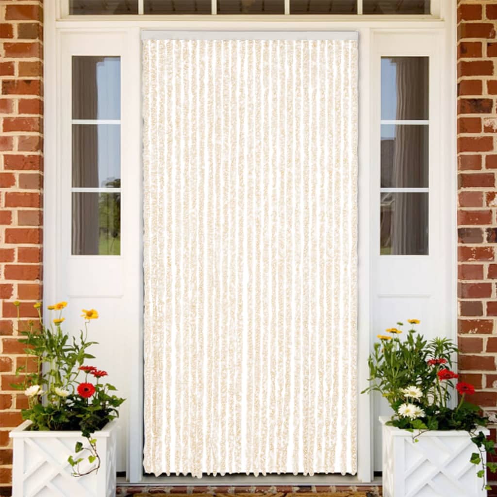 Tenda In Ratina 80x220 Cm Marrone | Antinsetto E Privacy Per Balcone E Terrazza | Facile Montaggio Con Guida PVC