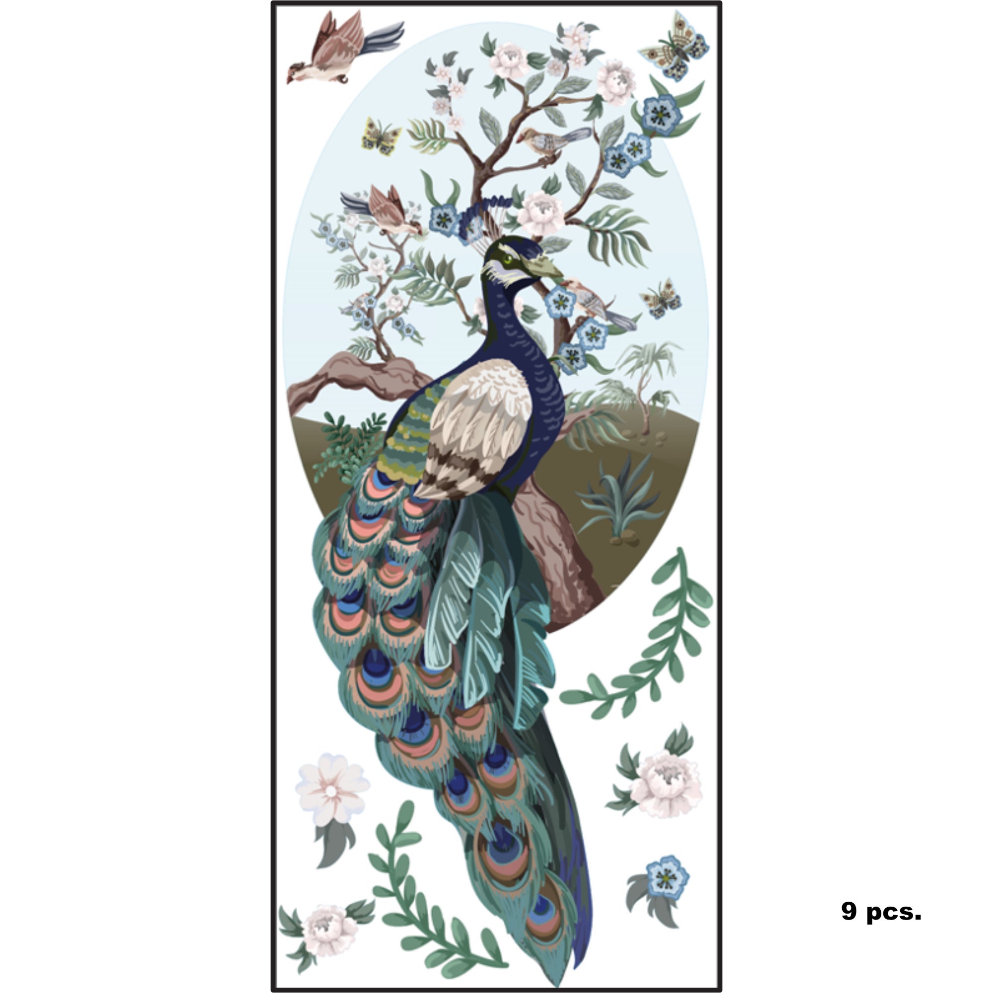 Décoration à suspendre en forme de Coeur avec des Oiseaux - Maison