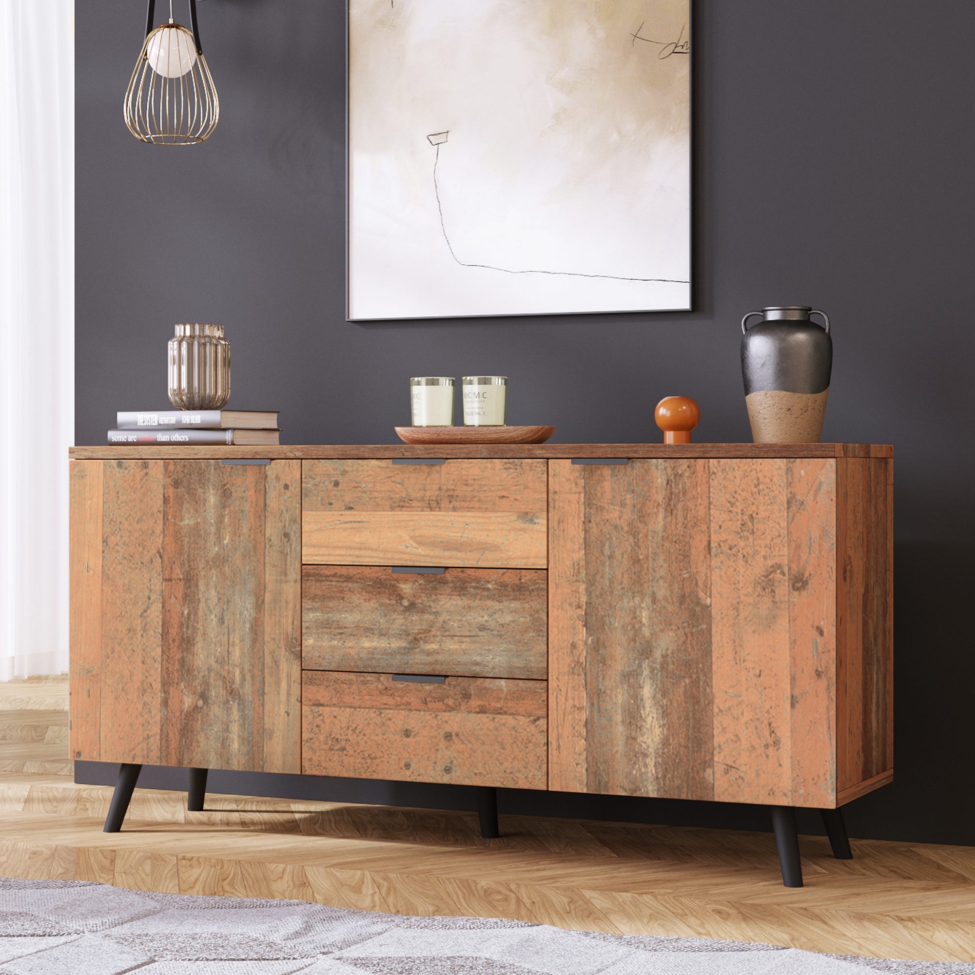 Buffet Meuble TV Avec tag res R glables Commode Verticale Meuble De Buffet Meuble TV Avec tag res R glables Commode Verticale Meuble De