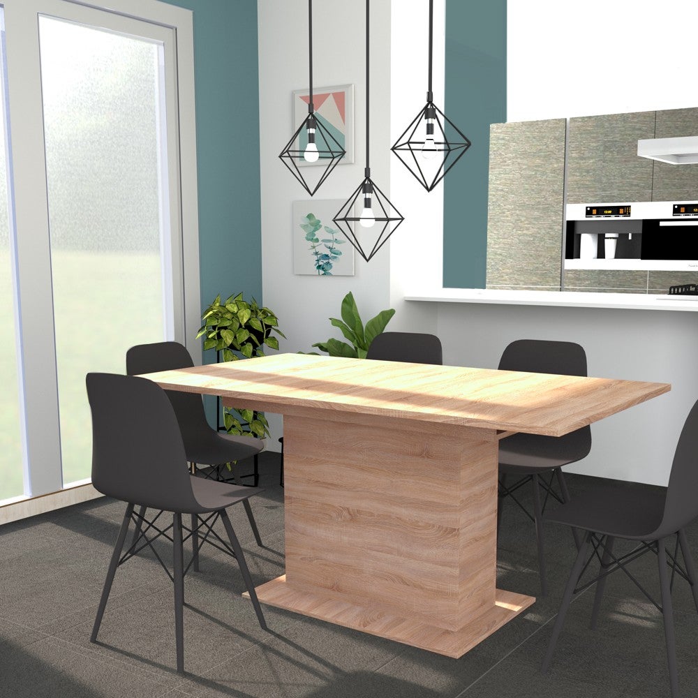 Dmora - Table console Dboc, Table à manger extensible, Table avec