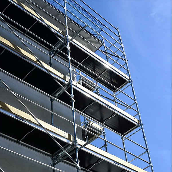 Echafaudage fixe de façade 68m² - Structure + Planchers - Version lisses - DUO68-PI-SP - 4