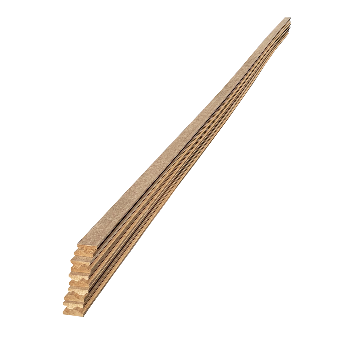 Lot de 10 Cimaises Classiques MDF, L. 2,44 m x l. 2,8 cm x Ep. 9 mm - 4