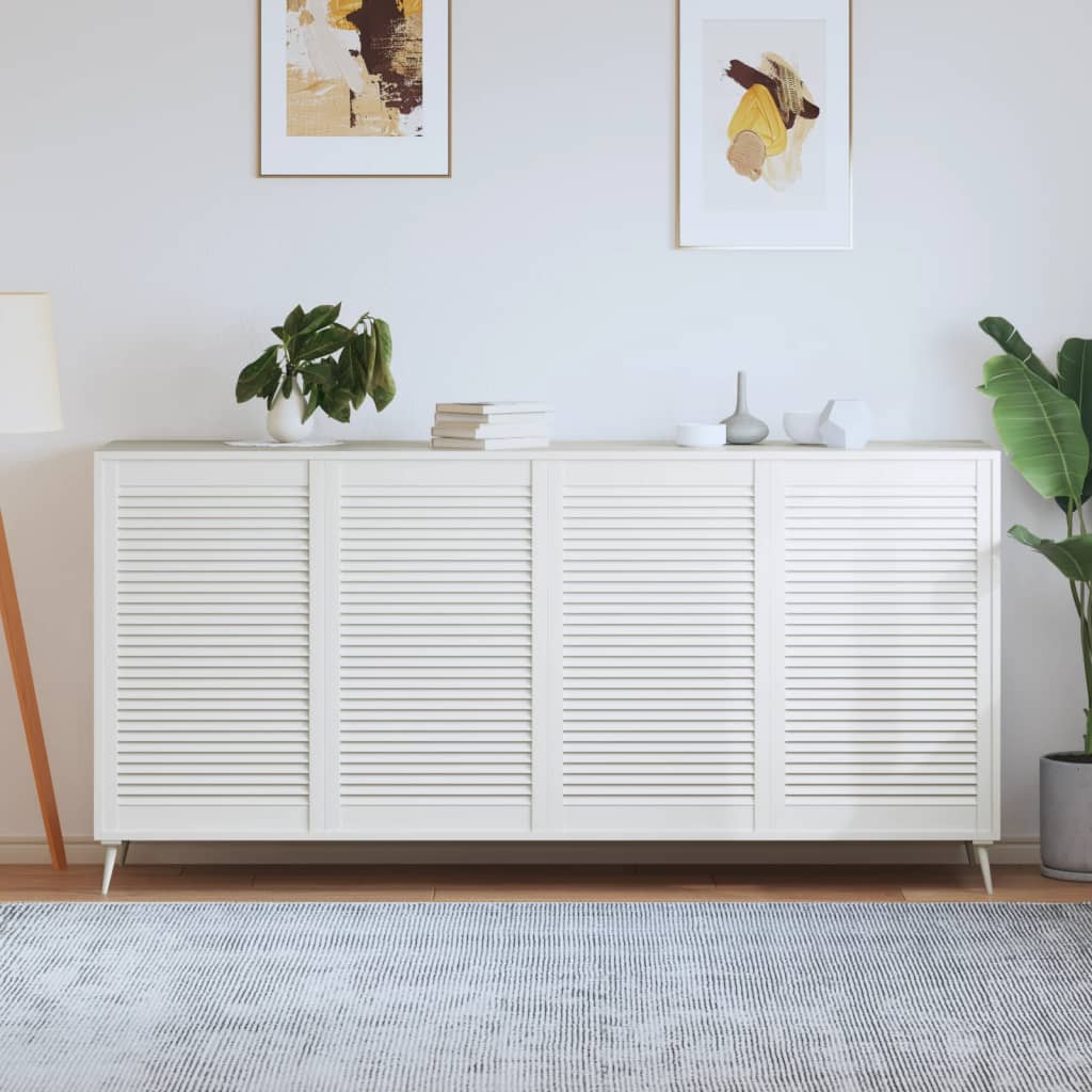 Puerta de armario lamas 4 uds madera pino blanco 99,3x59,4 cm vidaxl