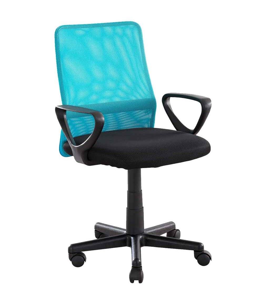 Home Heavenly  Silla Escritorio Maya Giratoria Con Respaldo Transpirable De Malla En Color Turquesa , Leroy Merlin
