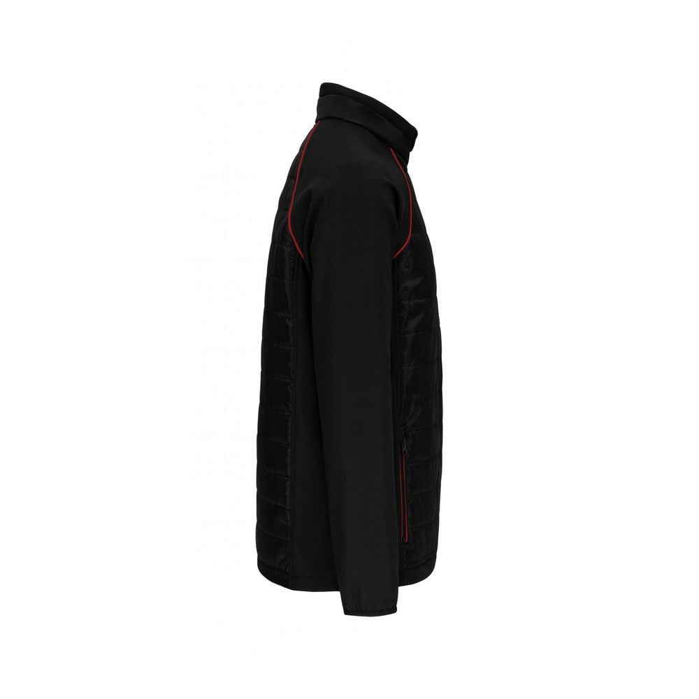 Veste DayToDay bi-matière unisexe WK. Designed To Work Noir / Rouge XS - 2