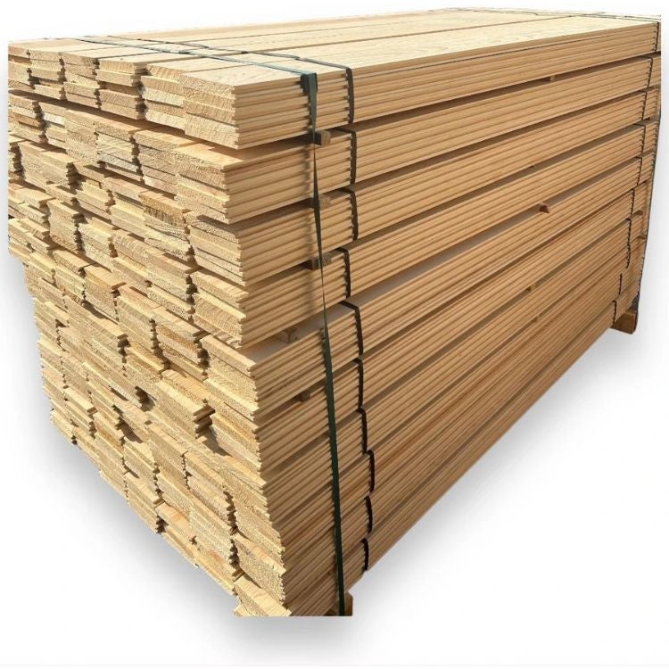 Pavimento in legno massello di pino di qualità premium senza nodi 10 m²/scatola 200x10x2 cm (50 assi) - 5