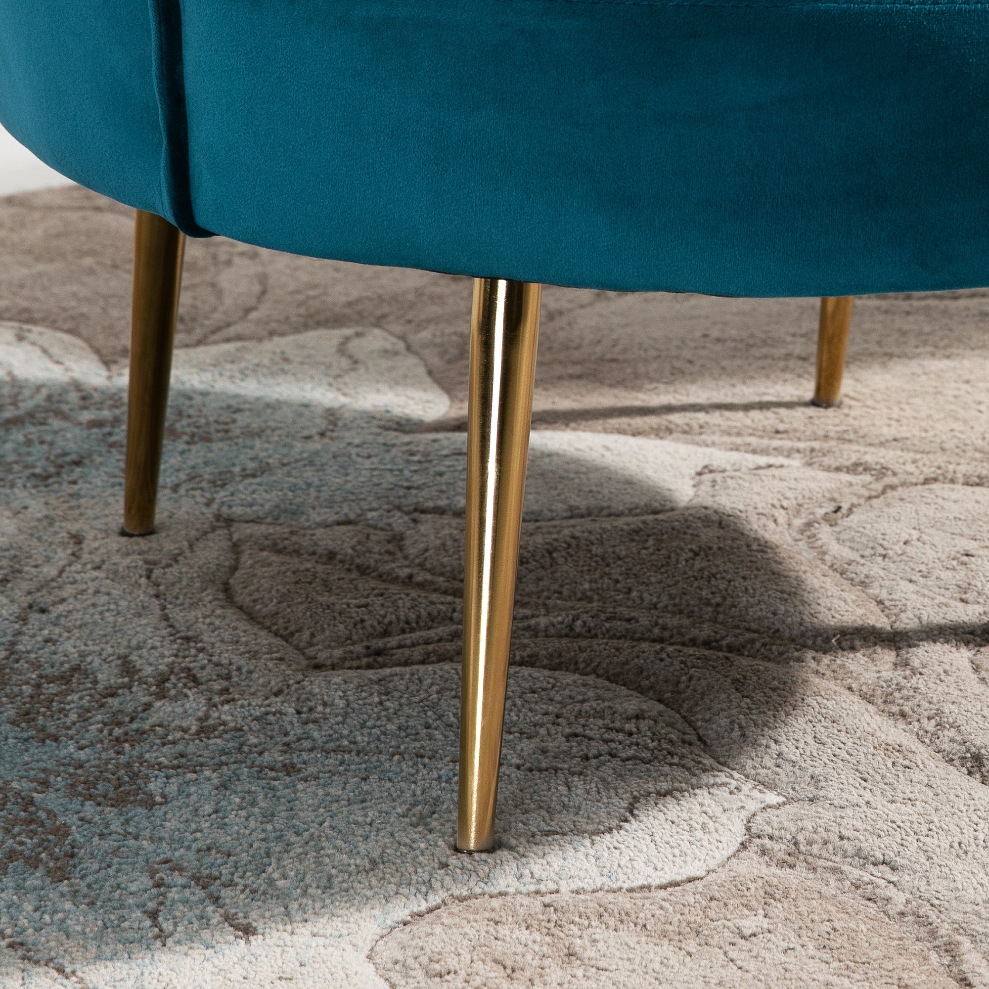 fauteuil tissu Velours HOMCOM - 8