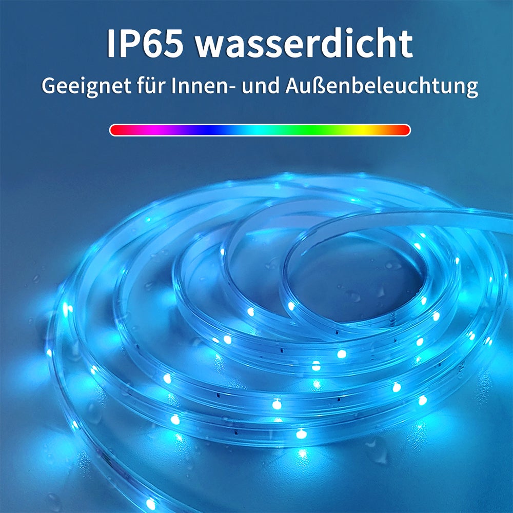 （30M） Ruban LED Extérieur, Etanche IP65, Bande Lumineuse LED Exterieur, Etanche avec Télécommande APP, Synchronisation Musique RGB. - 6