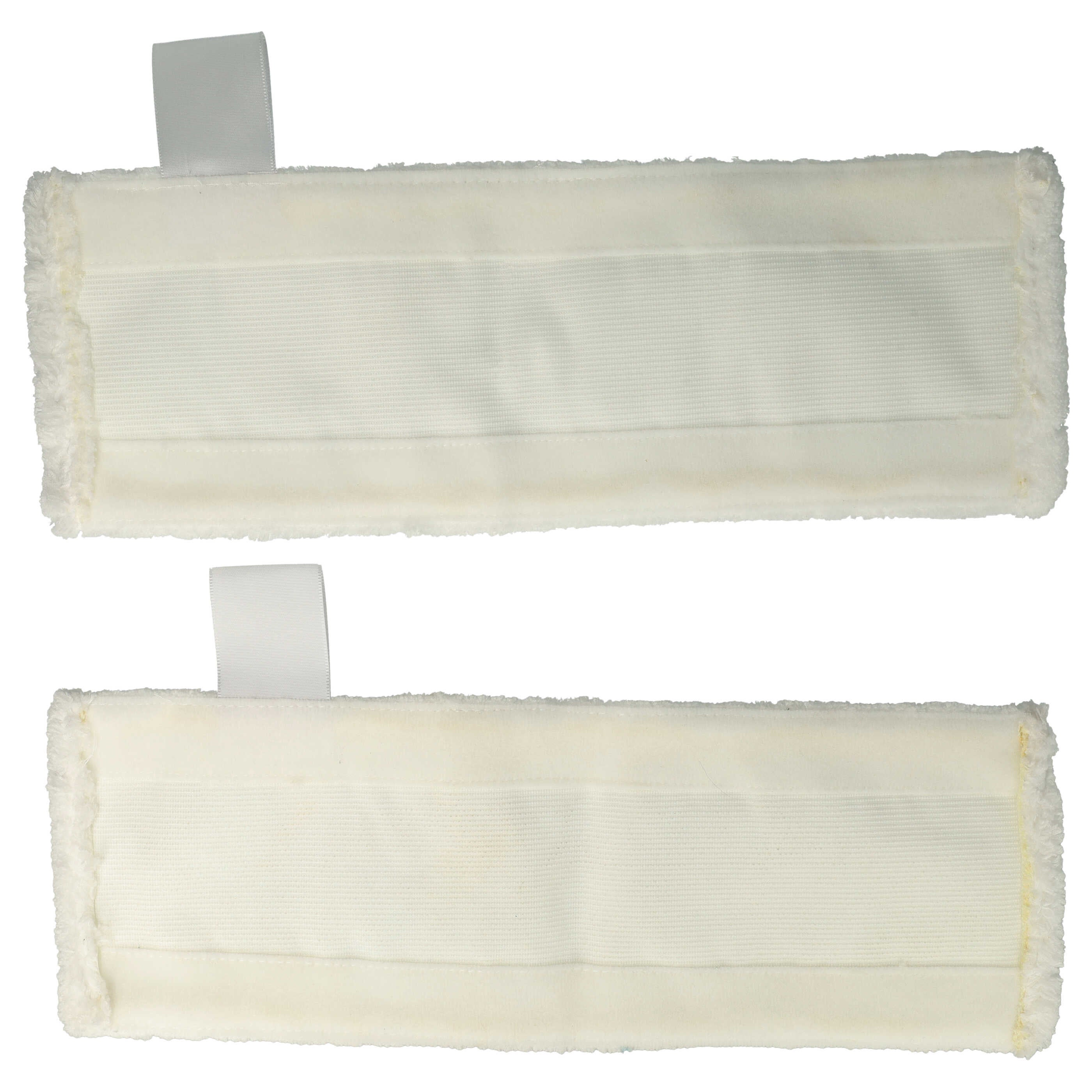 vhbw Lot de 2 lingettes compatible avec Kärcher SC 3 Upright EasyFix Premium, SC 4 EasyFix balai vapeur - serpillière - 7