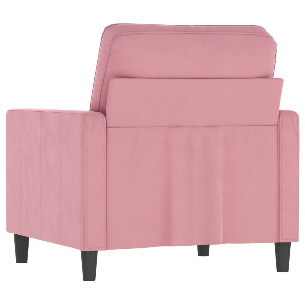 Fauteuil Rose 60 cm Velours - 5
